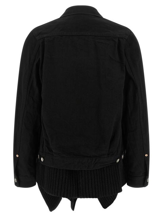 25FW 사카이 데님 자켓 2508190001 Black - SACAI