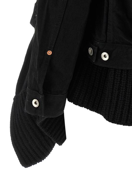 25FW 사카이 데님 자켓 2508190001 Black - SACAI
