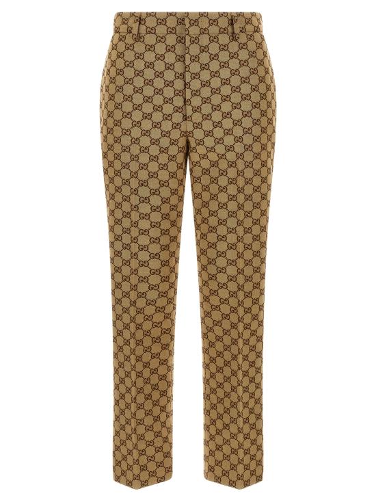 26FW 구찌 GG 캔버스 팬츠 786389Z7ADE2190 Beige
