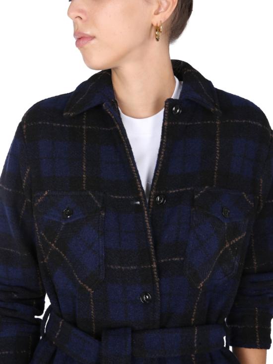  울리치 트렌치 코트 CFWWOS0043FR UT274930037 BLUE - WOOLRICH