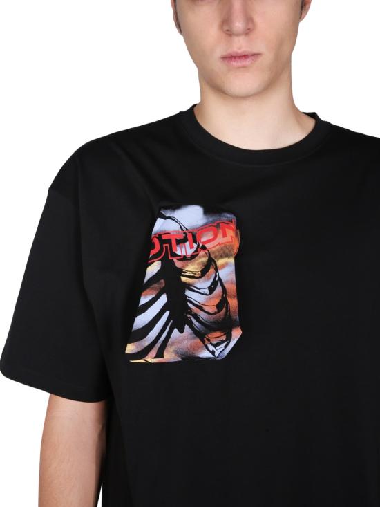  라프 시몬스 반팔 티셔츠 212 M130 190010099 BLACK - RAF SIMONS