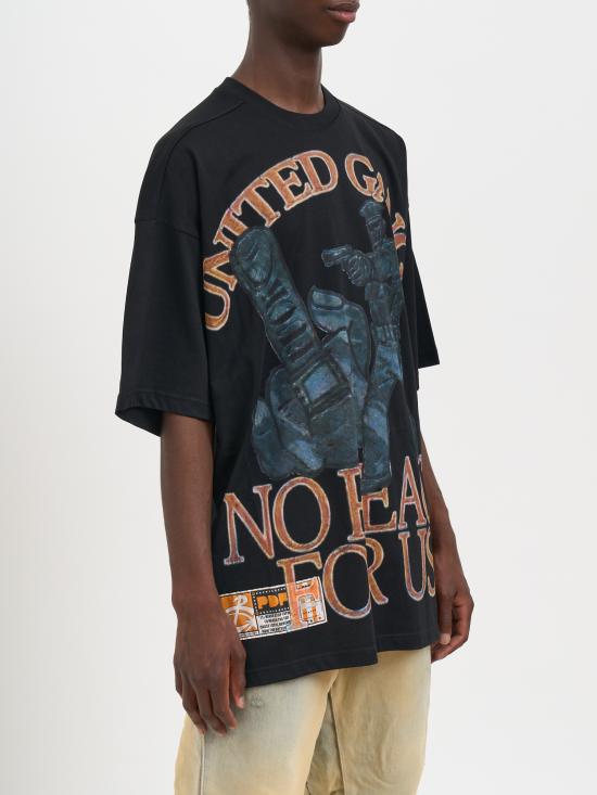 25FW 피디에프 반팔 티셔츠 MDFM54029TJ110BKGA Black - PDF