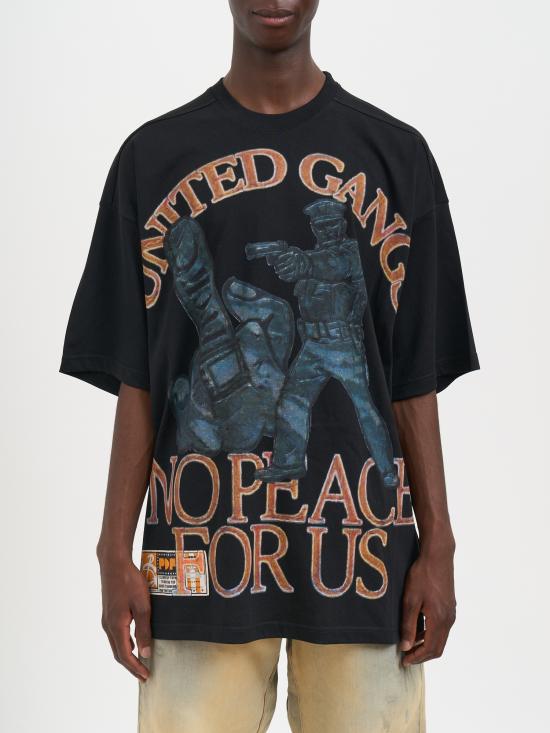 25FW 피디에프 반팔 티셔츠 MDFM54029TJ110BKGA Black