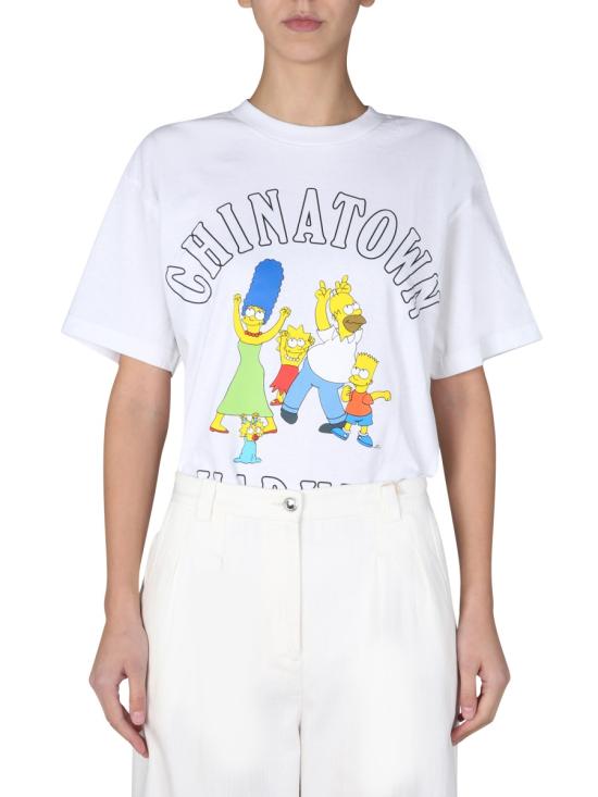  차이나타운 마켓 X 심슨 반팔 티셔츠 CTM1990346 WHITE