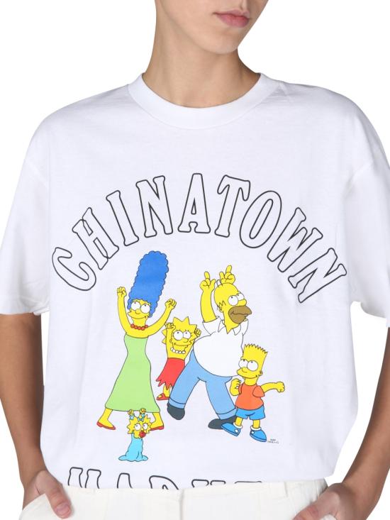  차이나타운 마켓 X 심슨 반팔 티셔츠 CTM1990346 WHITE - CHINATOWN MARKET X THE SIMPSONS