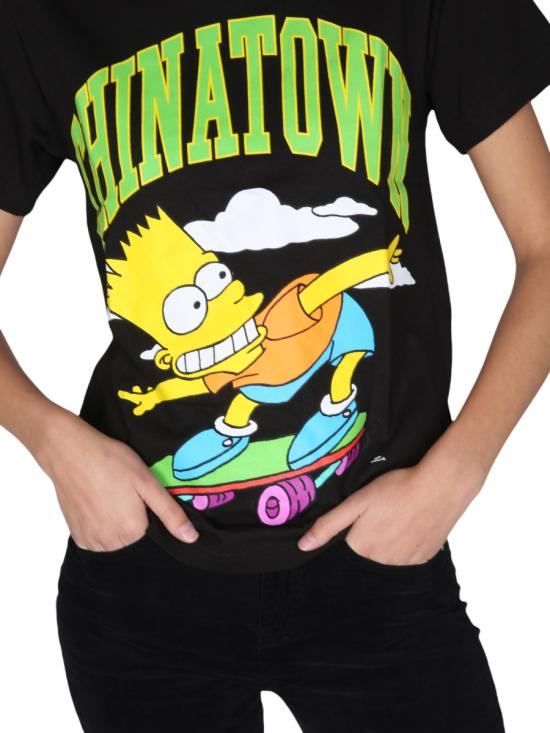  차이나타운 마켓 X 심슨 반팔 티셔츠 CTM1990345 BLACK - CHINATOWN MARKET X THE SIMPSONS