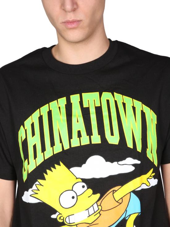  차이나타운 마켓 X 심슨 반팔 티셔츠 CTM1990345 BLACK - CHINATOWN MARKET X THE SIMPSONS