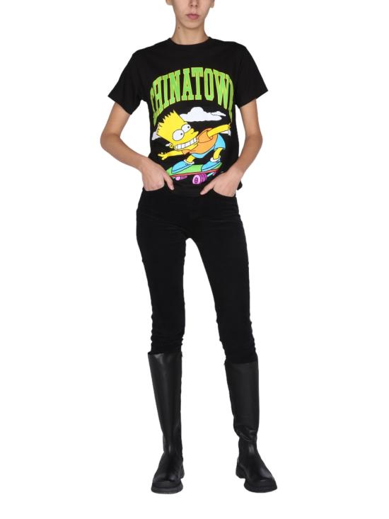  차이나타운 마켓 X 심슨 반팔 티셔츠 CTM1990345 BLACK - CHINATOWN MARKET X THE SIMPSONS