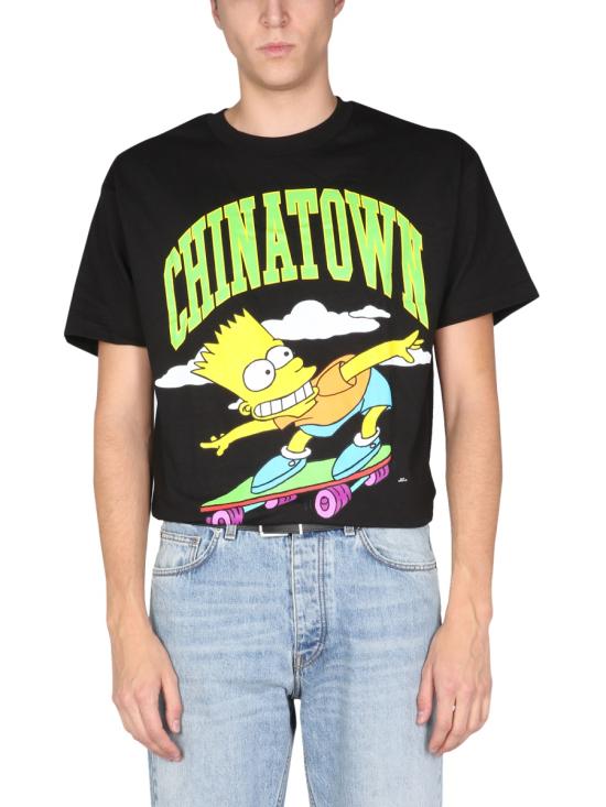  차이나타운 마켓 X 심슨 반팔 티셔츠 CTM1990345 BLACK - CHINATOWN MARKET X THE SIMPSONS