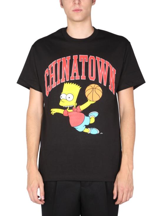 차이나타운 마켓 X 심슨 반팔 티셔츠 CTM1990348 BLACK - CHINATOWN MARKET X THE SIMPSONS