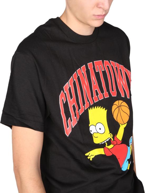  차이나타운 마켓 X 심슨 반팔 티셔츠 CTM1990348 BLACK - CHINATOWN MARKET X THE SIMPSONS