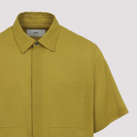 25SS 아미 긴팔 셔츠 HSH252 CO0098 374 LICHEN - AMI