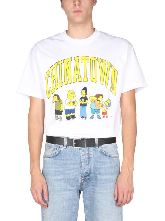  차이나타운 마켓 X 심슨 반팔 티셔츠 CTM1990350 WHITE - CHINATOWN MARKET X THE SIMPSONS