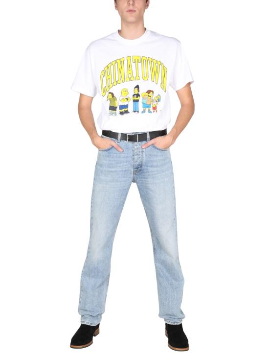  차이나타운 마켓 X 심슨 반팔 티셔츠 CTM1990350 WHITE - CHINATOWN MARKET X THE SIMPSONS