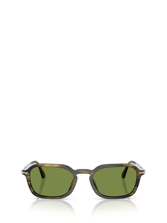 26FW 페르솔 선글라스 PO3381S 12374E STRIPED BLACK OLIVE GREEN