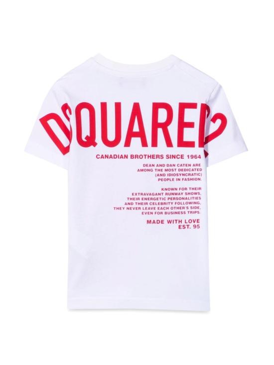  [키즈] 디스퀘어드2 티셔츠 DQ0517K D00MQDQ100 WHITE - DSQUARED2