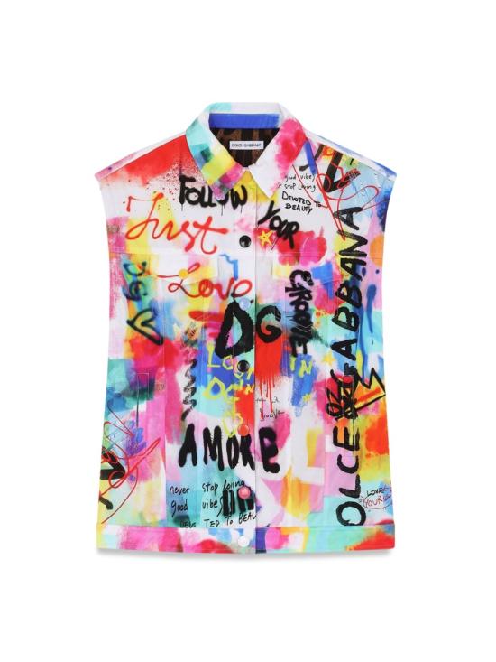  [키즈] 돌체앤가바나 캐주얼 자켓 L5JBJ6K G7BMNS8182 MULTICOLOUR - DOLCE & GABBANA