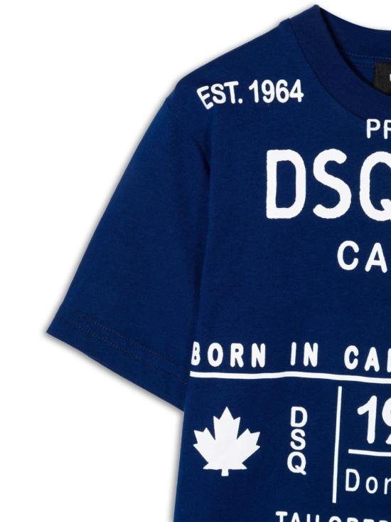  [키즈] 디스퀘어드2 티셔츠 DQ0520K D002FDQ865 BLUE - DSQUARED2