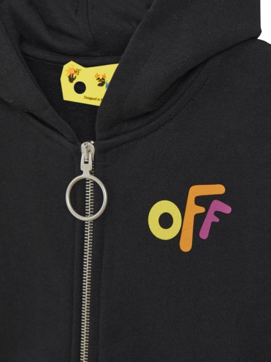  [키즈] 오프화이트 풀오버 OGBE001K F21FLE0021084 BLACK - OFF WHITE