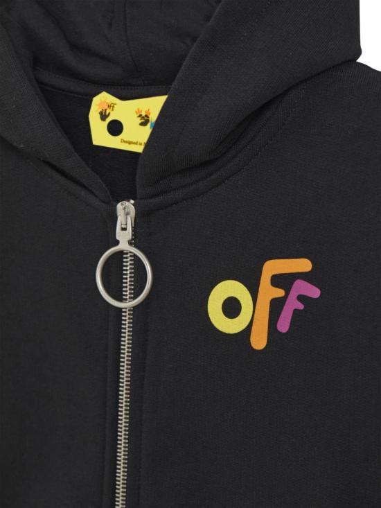  [키즈] 오프화이트 풀오버 OGBE001K F21FLE0021084 BLACK - OFF WHITE