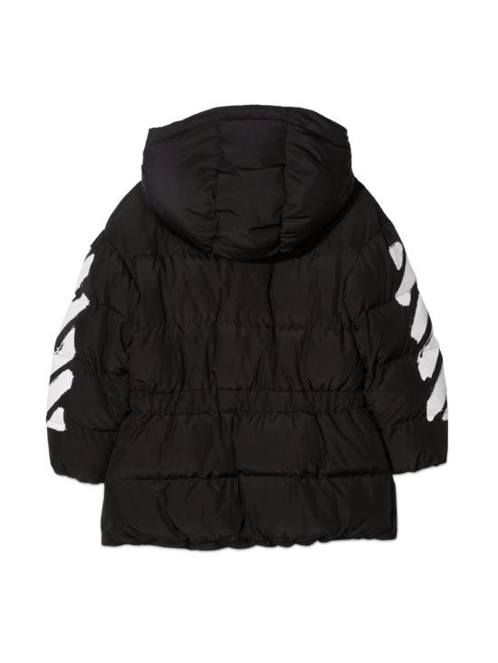  [키즈] 오프화이트 트렌치 코트 OGEA001K F21FAB0021001 BLACK - OFF WHITE