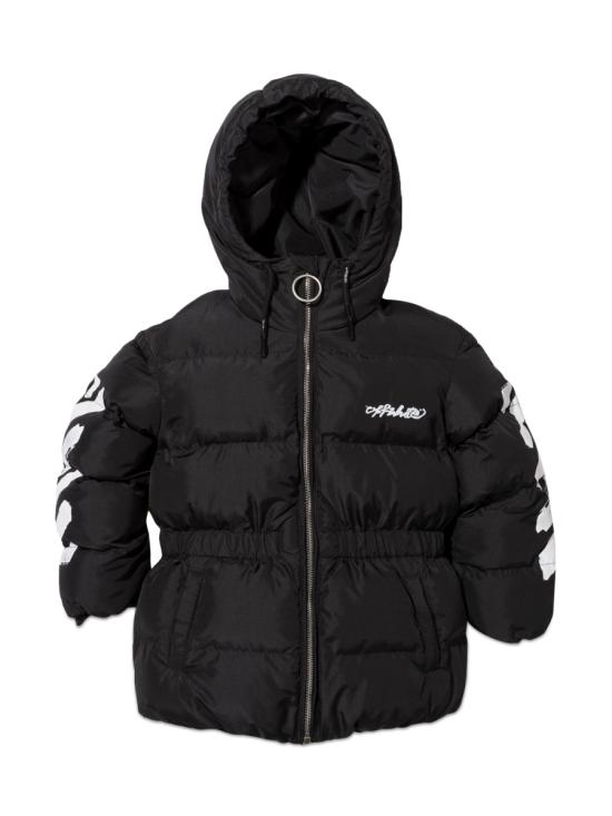  [키즈] 오프화이트 트렌치 코트 OGEA001K F21FAB0021001 BLACK - OFF WHITE