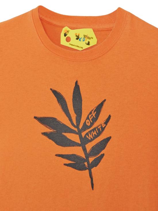  [키즈] 오프화이트 티셔츠 OBAA002K F21JER0042010 ORANGE - OFF WHITE