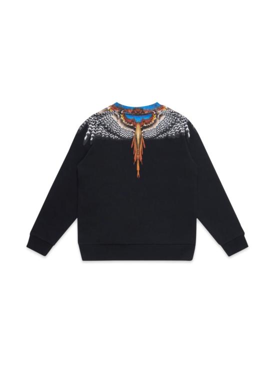  [키즈] 마르셀로 불론 티셔츠 CBBA001F21FLE005K 1020 BLACK - MARCELO BURLON