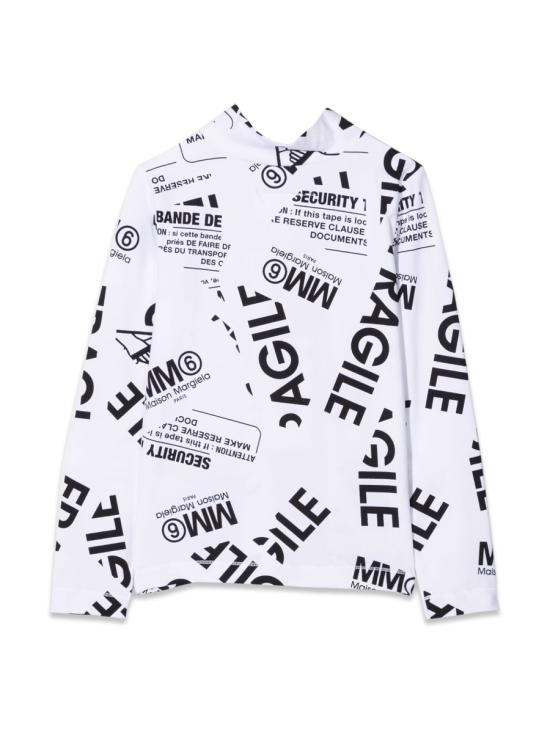  [키즈] MM6 메종마르지엘라 티셔츠 M60039K MM012M6100 WHITE - MM6 MAISON MARGIELA