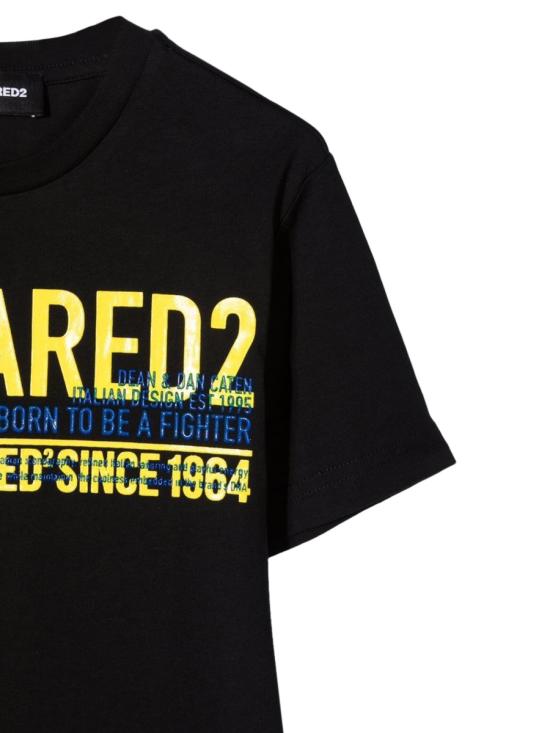  [키즈] 디스퀘어드2 티셔츠 DQ0521K D00MQDQ900 BLACK - DSQUARED2