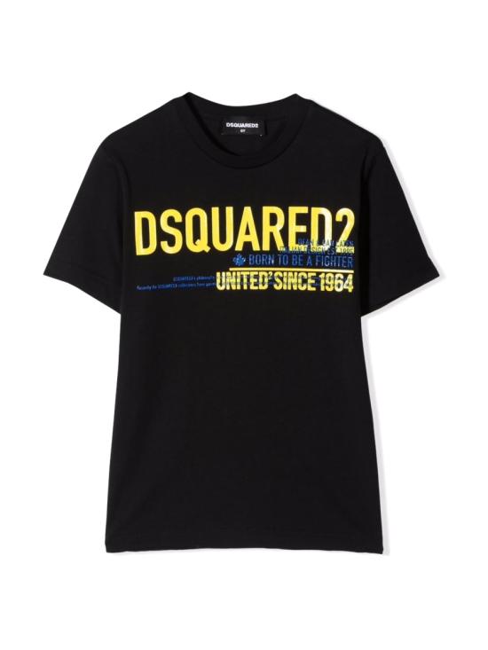  [키즈] 디스퀘어드2 티셔츠 DQ0521K D00MQDQ900 BLACK - DSQUARED2