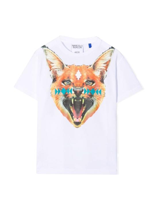  [키즈] 마르셀로 불론 티셔츠 CBAA002F21JER011K 0120 WHITE - MARCELO BURLON