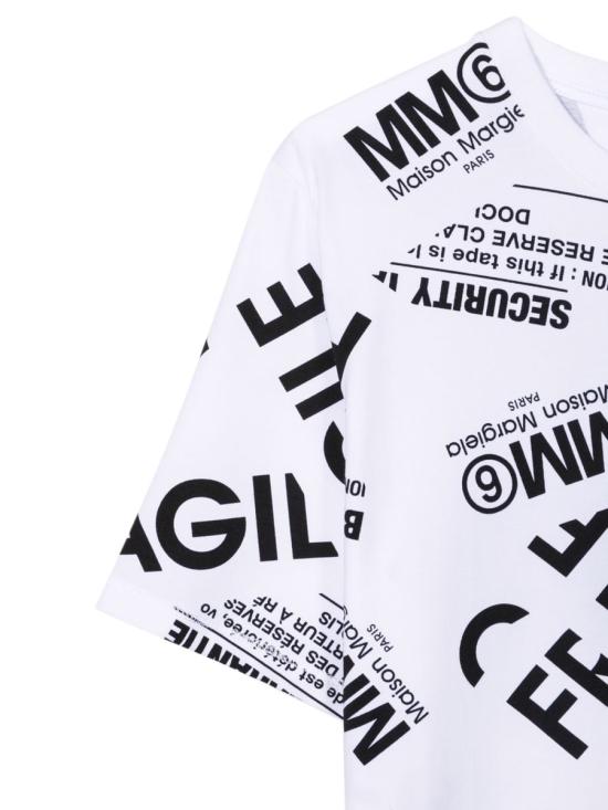 25FW [주니어] MM6 메종마르지엘라 티셔츠 M60040T MM012M6100 WHITE - MM6 MAISON MARGIELA