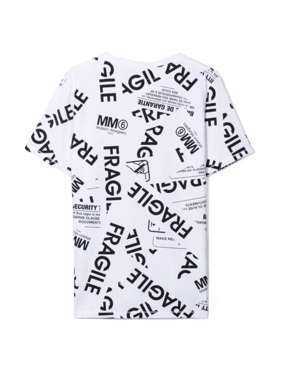 25FW [주니어] MM6 메종마르지엘라 티셔츠 M60040T MM012M6100 WHITE - MM6 MAISON MARGIELA