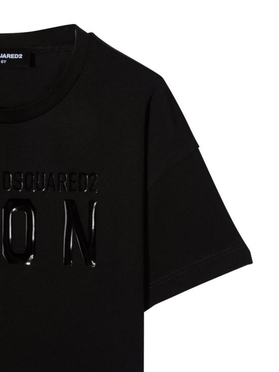  [키즈] 디스퀘어드2 티셔츠 DQ0582K D00MVDQ900 BLACK - DSQUARED2