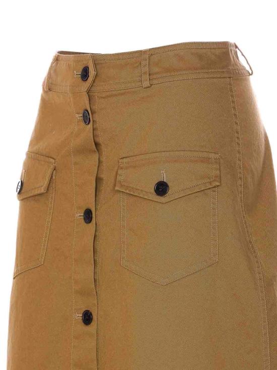 26SS 생로랑 미디 스커트 817344Y04VY2100 Brown - SAINT LAURENT