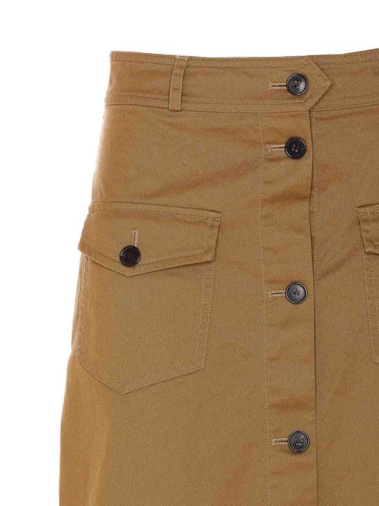 26SS 생로랑 미디 스커트 817344Y04VY2100 Brown - SAINT LAURENT