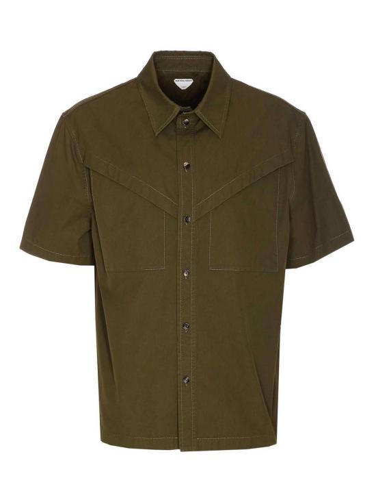 25SS 보테가베네타 반팔 셔츠 816765V4CS03359 Green