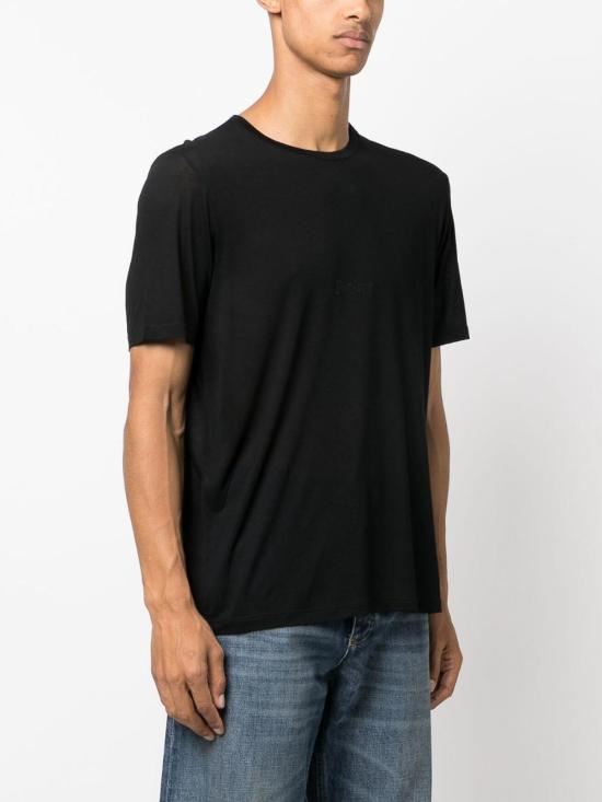 25SS 생로랑 반팔 티셔츠 749102Y37IL1000 Black - SAINT LAURENT