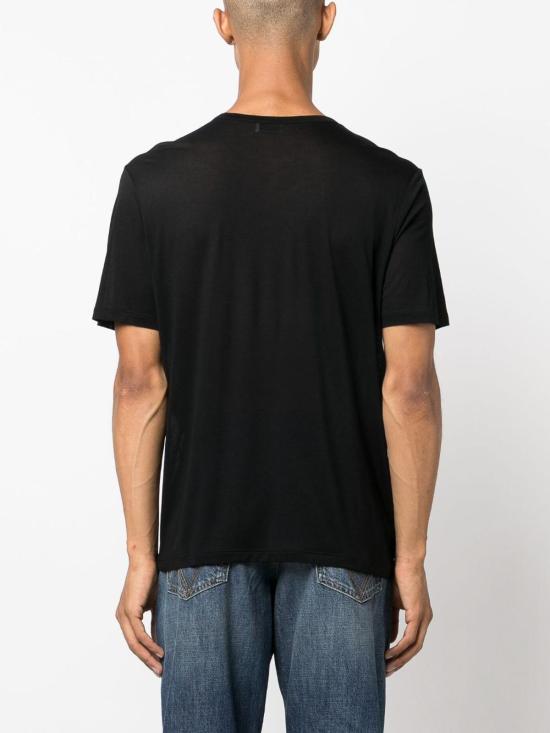 25SS 생로랑 반팔 티셔츠 749102Y37IL1000 Black - SAINT LAURENT