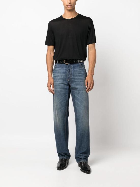 25SS 생로랑 반팔 티셔츠 749102Y37IL1000 Black - SAINT LAURENT
