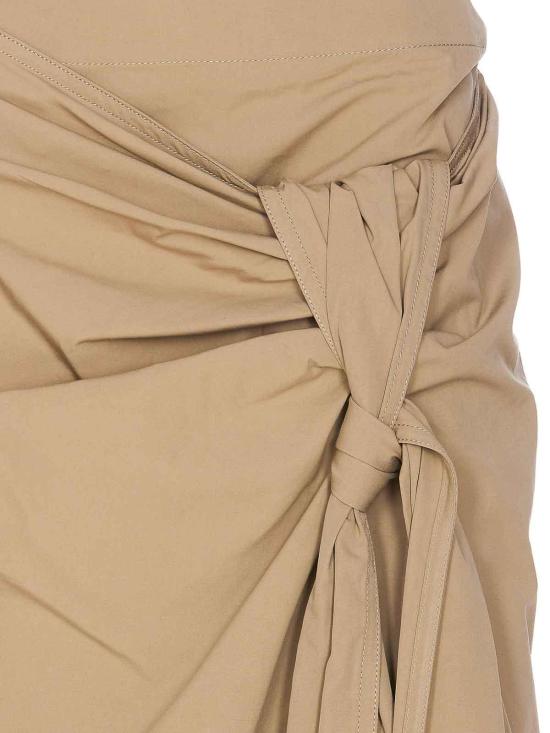 24FW 보테가베네타 미디 스커트 786369VA5Y09733 Beige - BOTTEGA VENETA