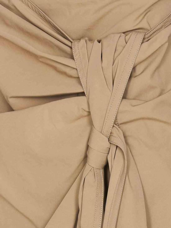 24FW 보테가베네타 미디 스커트 786369VA5Y09733 Beige - BOTTEGA VENETA