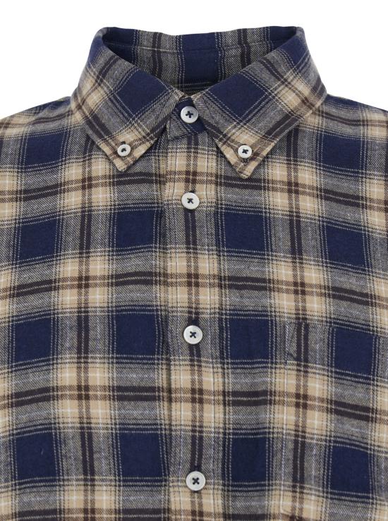 25FW 던스트 셔츠 UDSH5C104N2NAVYBEIGECHECK Blu - DUNST