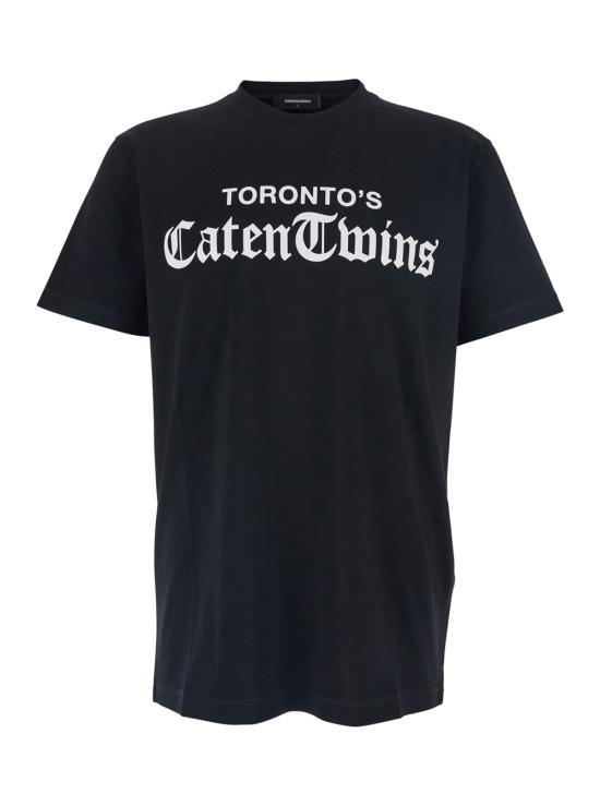 25FW 디스퀘어드2 반팔 티셔츠 S71GD1586D20020900 Black