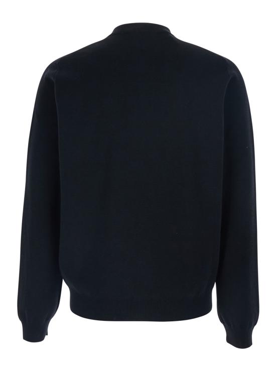 25FW 메종키츠네 테크니컬 메리노 울 니트 자켓 PM02113KT1168P199 Black - MAISON KITSUNE