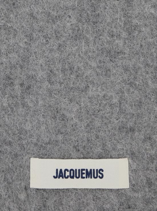25FW 자크뮈스 프린지 울 스카프 ACU00572BOT4032950 Grey - JACQUEMUS