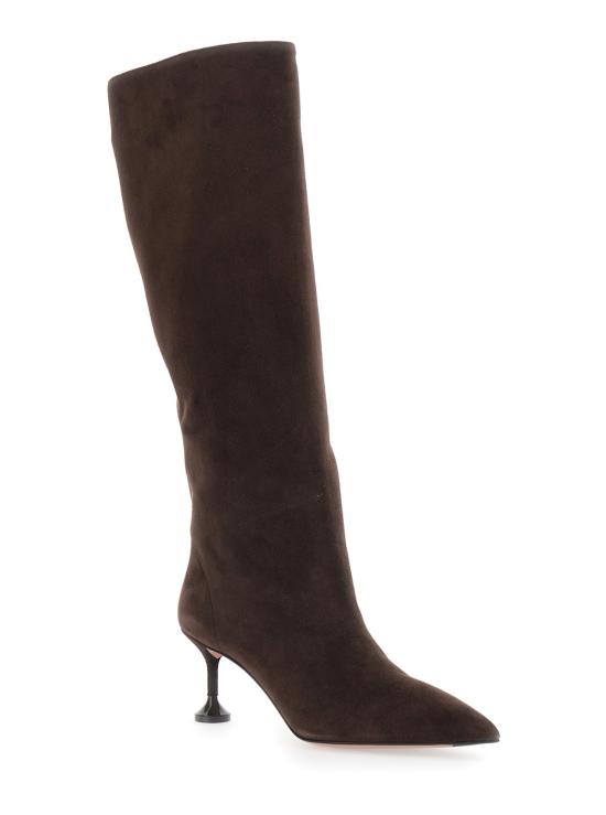 25FW 아쿠아주라 부츠 LYLMIDB0SUEESP Brown - AQUAZZURA