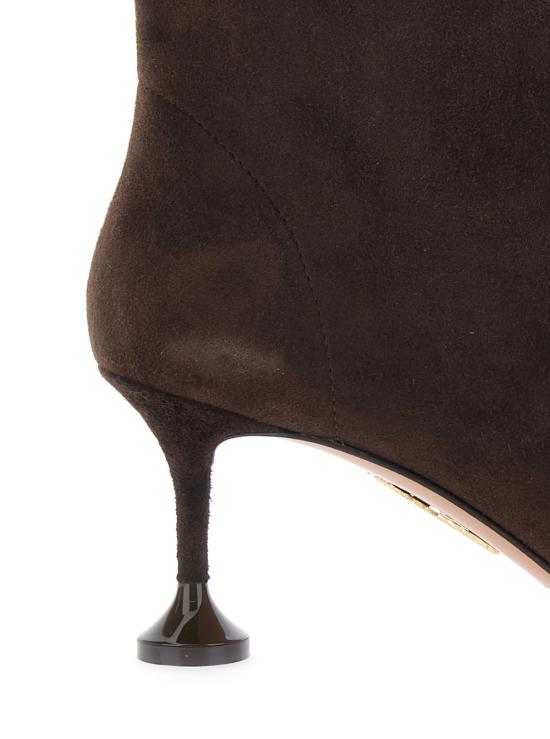 25FW 아쿠아주라 부츠 LYLMIDB0SUEESP Brown - AQUAZZURA