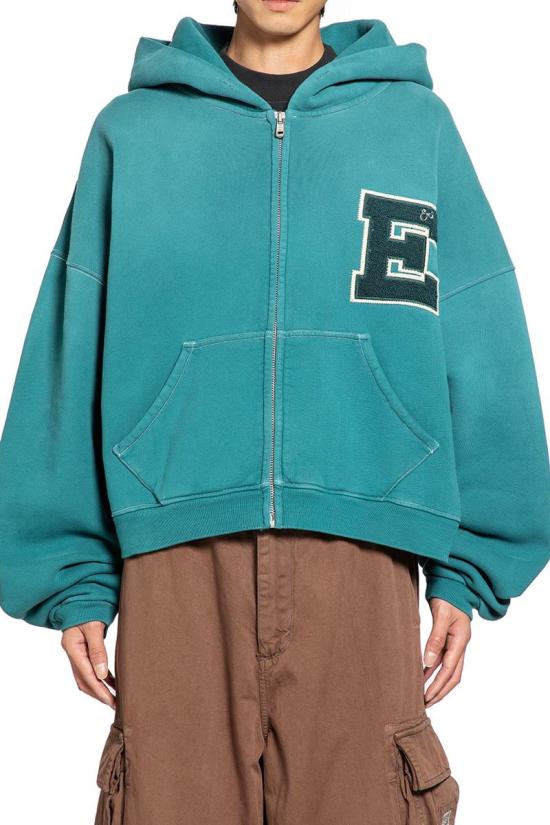 25FW 이알엘 레터맨 후드 집업 ERL11T026 GREEN